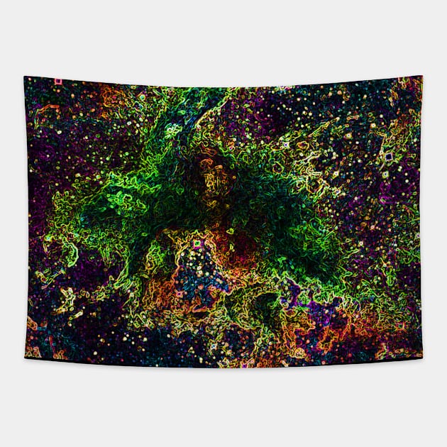 Black Panther Art - Glowing Edges 17 Tapestry by The Black Panther