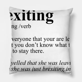Brexiting Definition Pillow