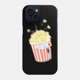 Aesthetic Popcorn | Anaglyph | Retro Vintage 3d Glasses Phone Case