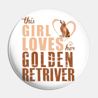 This girl loves her Golden Retriever! Especially for Golden owners! Pin
