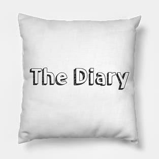 The Diary // Typography Design Pillow