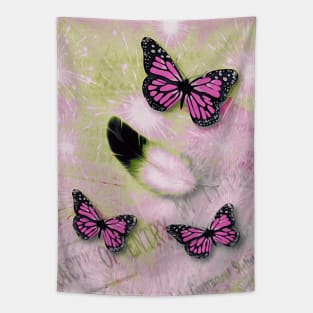 The Concept of Time, Butterflies and Birds Tapestry