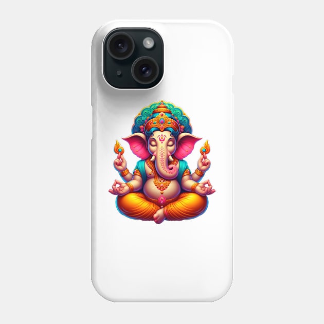 Ganesha meditation Phone Case by Shacalacah