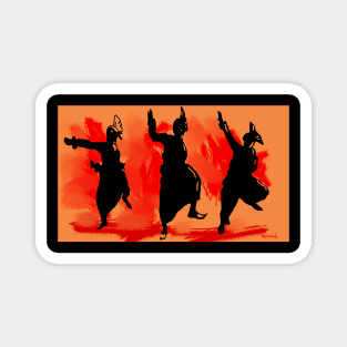 Bhangra Orange Magnet