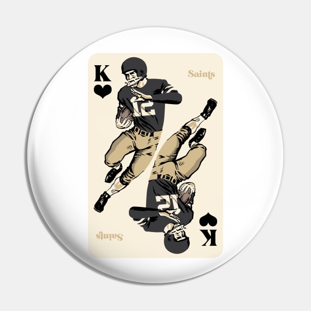 New Orleans Saints King of Hearts Pin by Rad Love