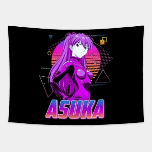 Asuka Langley Soryu Style Retro Art Tapestry