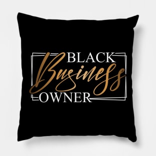 Black Business Owner Pillow