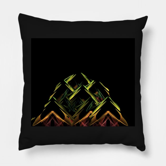 Diamond Mountain 21 Pillow by daghlashassan