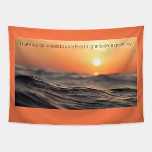 There is a calmness (sunset) Tapestry