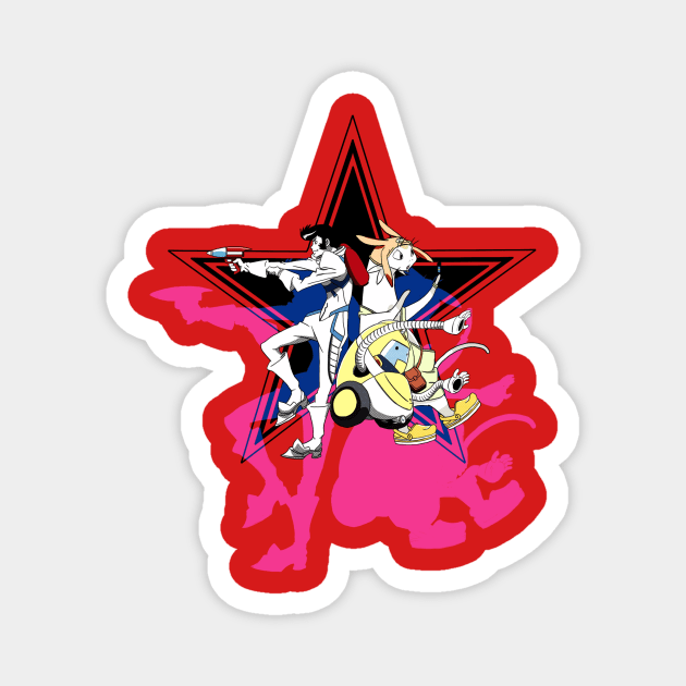 Space Dandy- Dandy Crew Magnet by Visual_Discord