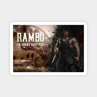 Rambo from Mortal Kombat 11 Art Print - 127212158 Magnet