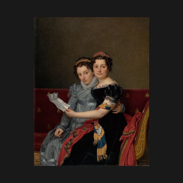 The Sisters Zénaïde and Charlotte Bonaparte - Jacques-Louis David by themasters