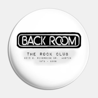 Back Room - rock club Pin