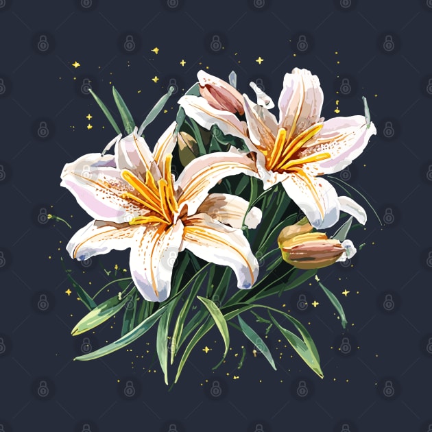 Blooming lillies by Nyih