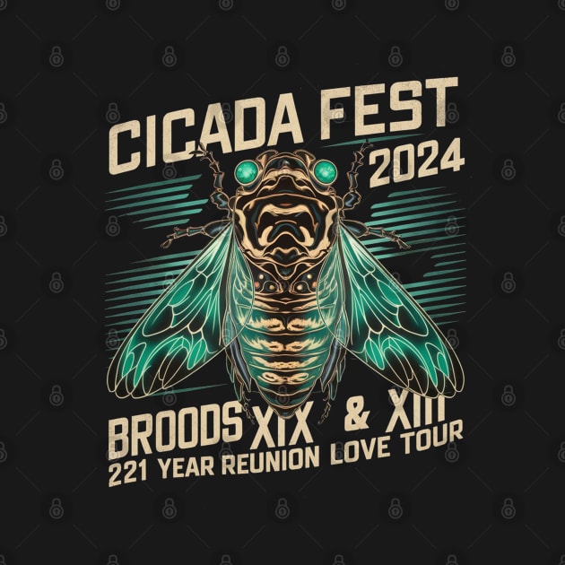 Entomology Cicada Lover Cicada Fest 2024 Broods XIX & XIII by HBart