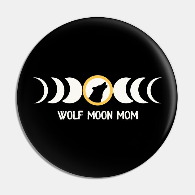 Wolf Moon Mom Pin by Nice Surprise