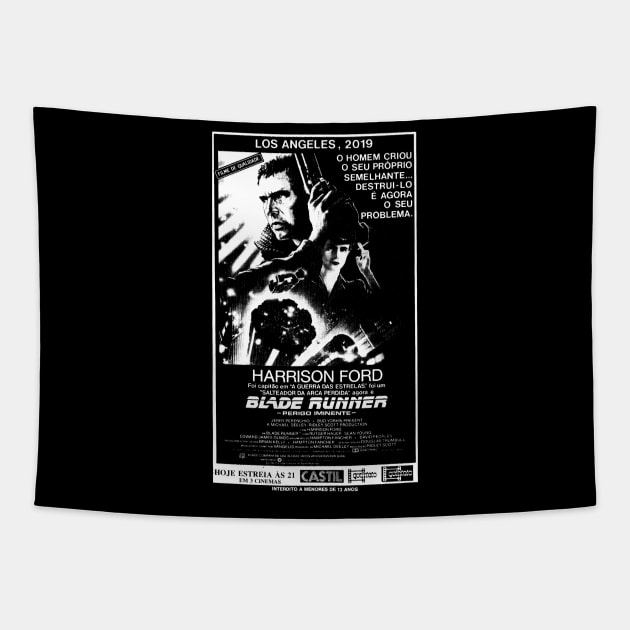 Blade Runner - Newspaper Poster Tapestry by MalcolmDesigns