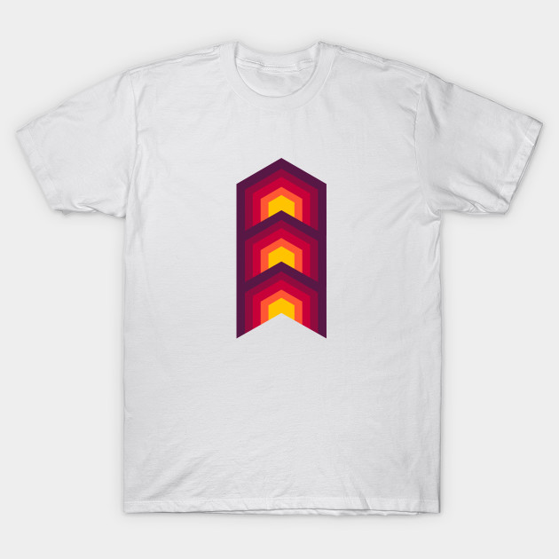 Abstract Geometric Pattern In Bright Colors Geometric T Shirt