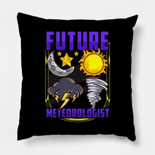 Cute & Funny Future Meteorologist Tornado Pillow