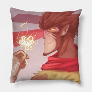 Monkey king spider lily Pillow