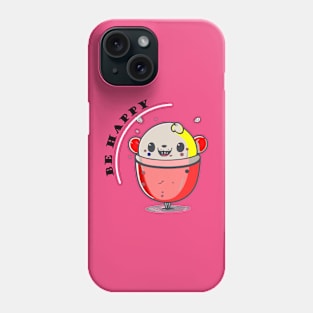 Be happy cute kawai  cup Phone Case