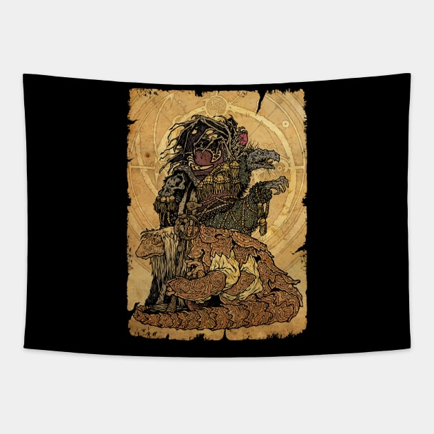 Card Dark Crystal 1 Tapestry by ngaritsuket