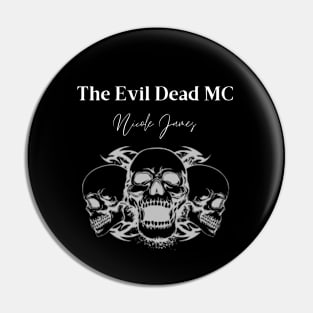 EDMC Skulls Logo Pin