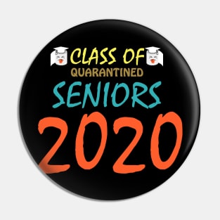 Class of 2020 Quarantined Seniors Flu Virus Quarantined Grad Pin