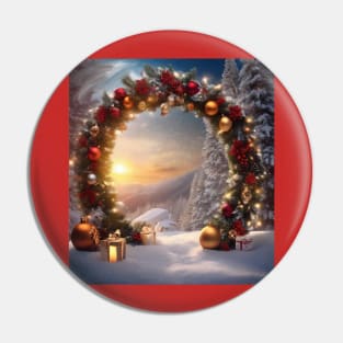 Christmas stargate Pin