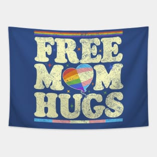 Free Mom Hugs Lgbt Pride Tapestry