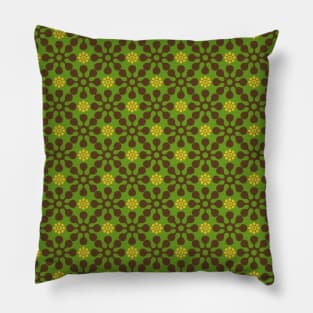 Green decorative pattern Pillow