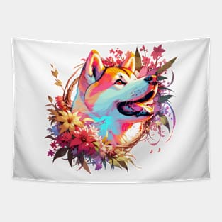 Japanese Akitainu Mothers Day Dog Mom Cherished Gift Tapestry