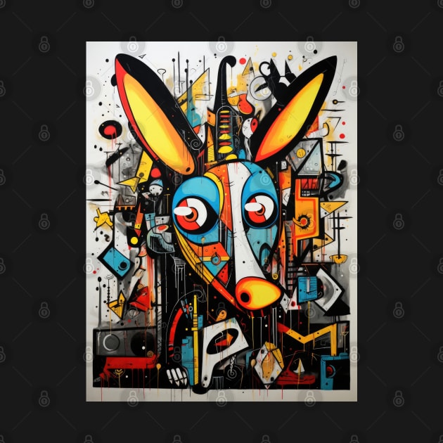 Cartoon Aardvark Graffiti #1 by Chromatic Fusion Studio