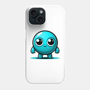 CUTE CYAN PEA (ERVILHA CIANO FOFA) Phone Case