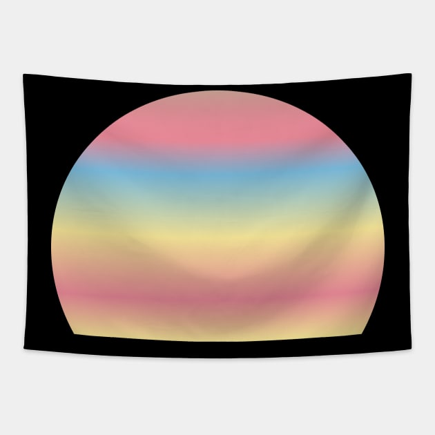 Sunset Sunrise Colorful Retro Style Tapestry by Protshirtdesign