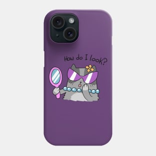 "How do I look? Fancy Cat Phone Case