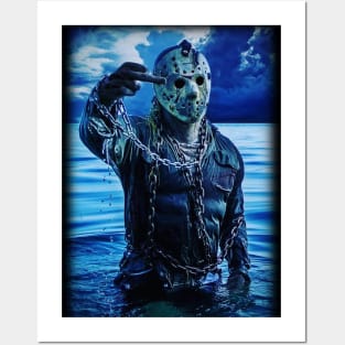 Jason Voorhees Hockey Mask & Machete Art Board Print for Sale by  IndiaChloe