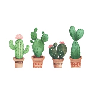 Cute Cactus Plant For Plant Lovers In Classic Pots T-Shirt