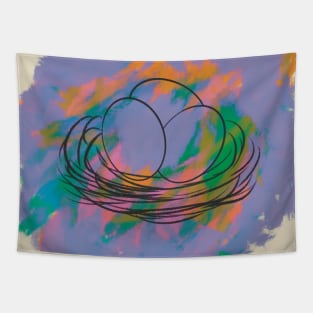 Easter egg paint Tapestry