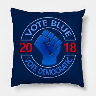 Vote Blue Vote Democrat Pillow