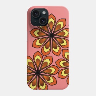 Geometric flowers Phone Case