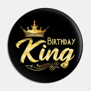 Mens Birthday, Birthday King, Boys Birthday Fathers Day Men Pin