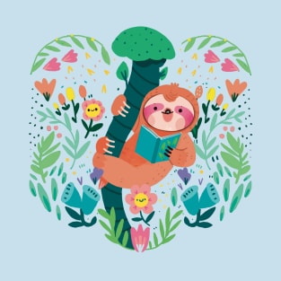 Sloth booklover T-Shirt