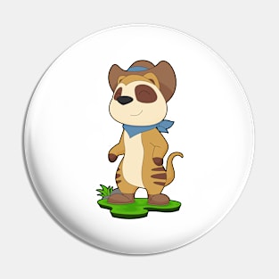 Meerkat Cowboy Cowboy hat Pin