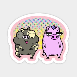 Cash Grab Pigs! Magnet