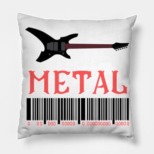 Metal Guitar Art Pillow