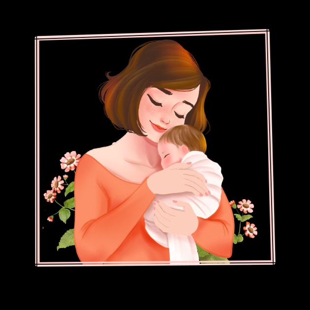 Happy mothers day Gift for mom by Hameo Art