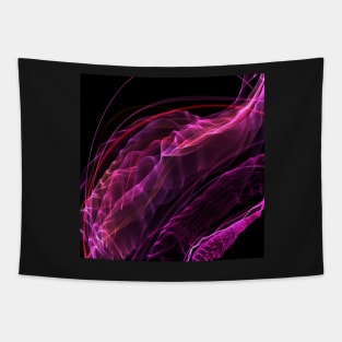 Cool vs hot - Abstract pink flames. Tapestry