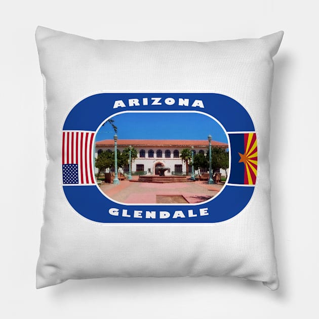 Arizona, Glendale City, USA Pillow by DeluxDesign