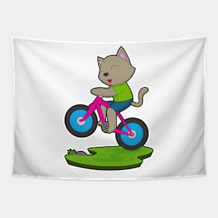 Cat Bicycle Tapestry